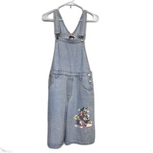 Mickey Unlimited Disney Jerry Leigh Carpenter Overall Shorts M Vintage Cotton
